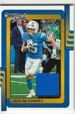 2025 Donruss Donruss Threads Ladd McConkey #DTH-LMY card