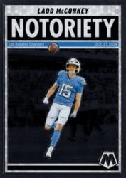 2025 Panini Mosaic Notoriety Ladd McConkey #2 card