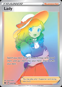 2022 Lost Origin Lady #208 card