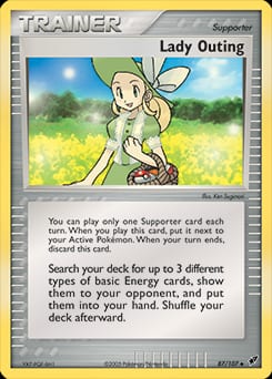 Deoxys Lady Outing #87 card