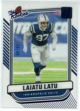 2024 Clearly Donruss The Rookies Laiatu Latu #13 card