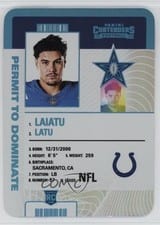 2024 Panini Contenders Permit to Dominate Laiatu Latu #26 card