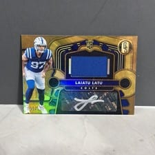 2024 Panini Gold Standard Rookie Jersey Autographs Laiatu Latu #230 card