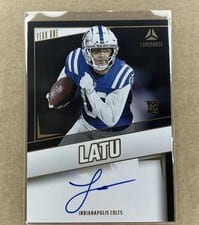 2024 Panini Luminance Year One Signatures RPS Laiatu Latu #YOS-LLU card