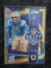 2024 Score NFL Draft Laiatu Latu #1 card