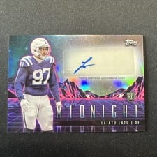 2024 Topps Midnight Rookie Horizon Signatures Laiatu Latu #RHS-LL card