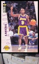 1996-97 Collector's Choice Base Set Lakers Playbook #379 card