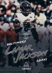2018 Panini Luminance Base Set Lamar Jackson #159 card
