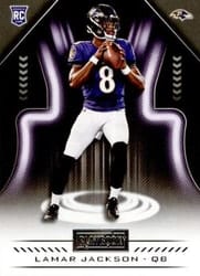 2018 Panini Playbook Base Set Lamar Jackson #148 card