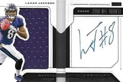 2018 Panini Playbook Base Set Lamar Jackson #240 card