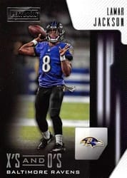 2018 Panini Playbook X's and O's Lamar Jackson #40 card