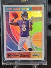 2018 Panini Playoff Rookie Wave Lamar Jackson #7 card