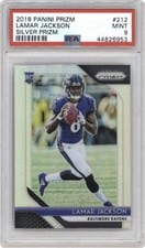 2018 Panini Prizm Lamar Jackson Silver Prizm #212 card