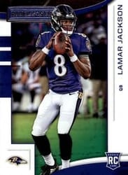 2018 Panini Rookies & Stars Base Set Lamar Jackson #112 card