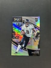 2018 Panini Select Lamar Jackson Silver Prizm #205 card