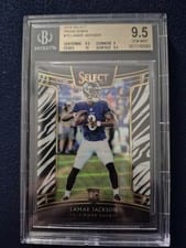 2018 Panini Select Lamar Jackson Zebra Prizm #70 card
