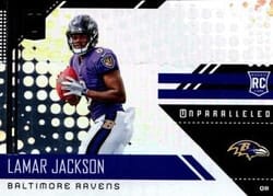 2018 Panini Unparalleled Base Set Lamar Jackson #209 card
