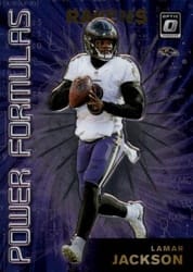 2019 Donruss Optic Power Formulas Lamar Jackson #PF-3 card