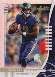 2019 Panini Absolute Base Set Lamar Jackson #13 card