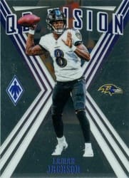 2019 Panini Phoenix QB Vision Lamar Jackson #24 card