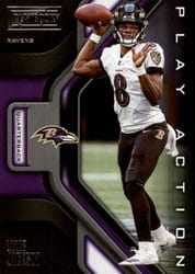 2019 Panini Playbook Play Action Lamar Jackson #7 card