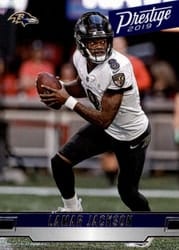 2019 Panini Prestige Base Set Lamar Jackson #181 card