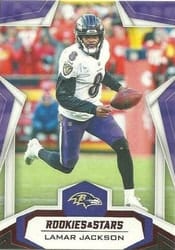 2019 Panini Rookies & Stars Base Set Lamar Jackson #5 card
