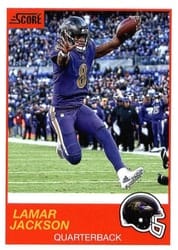 2019 Score Base Set Lamar Jackson #83 card
