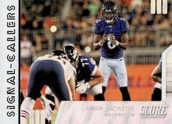 2019 Score Signal-Callers Lamar Jackson #SC-8 card