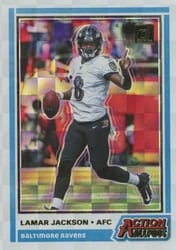 2020 Donruss Action All-Pros Lamar Jackson #AAP-LJ card