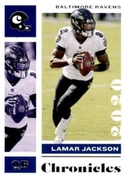 2020 Panini Chronicles Base Set Lamar Jackson #7 card