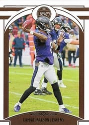 2020 Panini Legacy Base Set Lamar Jackson #12 card