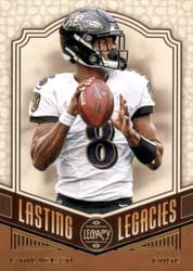 2020 Panini Legacy Lasting Legacies Lamar Jackson #LL-LJ card