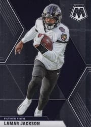 2020 Panini Mosaic Base Set Lamar Jackson #19 card