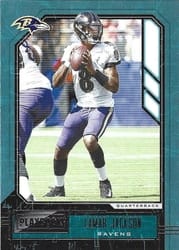 2020 Panini Playbook Base Set Lamar Jackson #35 card