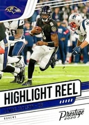 2020 Panini Prestige Highlight Reel Lamar Jackson #HR-LJ card