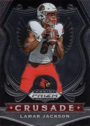 2020 Panini Prizm Draft Picks Base Set Lamar Jackson #70 card