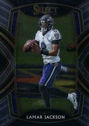 2020 Panini Select Base Set Lamar Jackson #203 card