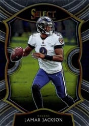 2020 Panini Select Base Set Lamar Jackson #3 card