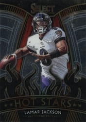 2020 Panini Select Hot Stars Lamar Jackson #HS4 card