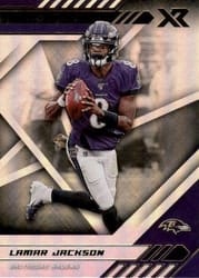 2020 Panini XR Base Set Lamar Jackson #73 card