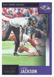 2020 Score Base Set Lamar Jackson #44 card