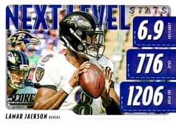 2020 Score Next Level Stats Lamar Jackson #NLS-LJ card