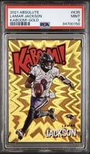2021 Panini Absolute Kaboom Lamar Jackson #K35 card