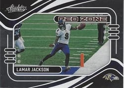 2021 Panini Absolute Red Zone Lamar Jackson #20 card