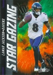 2021 Panini Absolute Star Gazing Lamar Jackson #3 card