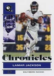 2021 Panini Chronicles Base Set Lamar Jackson #7 card