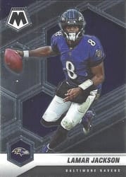 2021 Panini Mosaic Base Set Lamar Jackson #19 card
