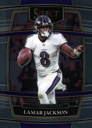 2021 Panini Select Base Set Lamar Jackson #5 card