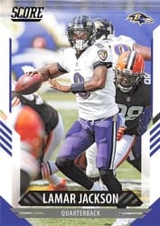2021 Score Base Set Lamar Jackson #87 card